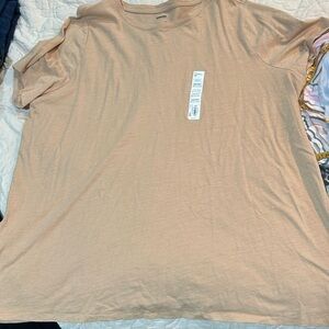 Sonoma Women's Plus Beige T-Shirt